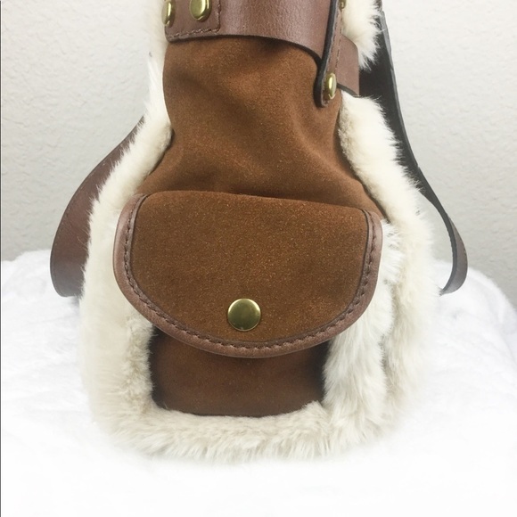 FOSSIL Brown Suede Handbag - Picture 3 of 8